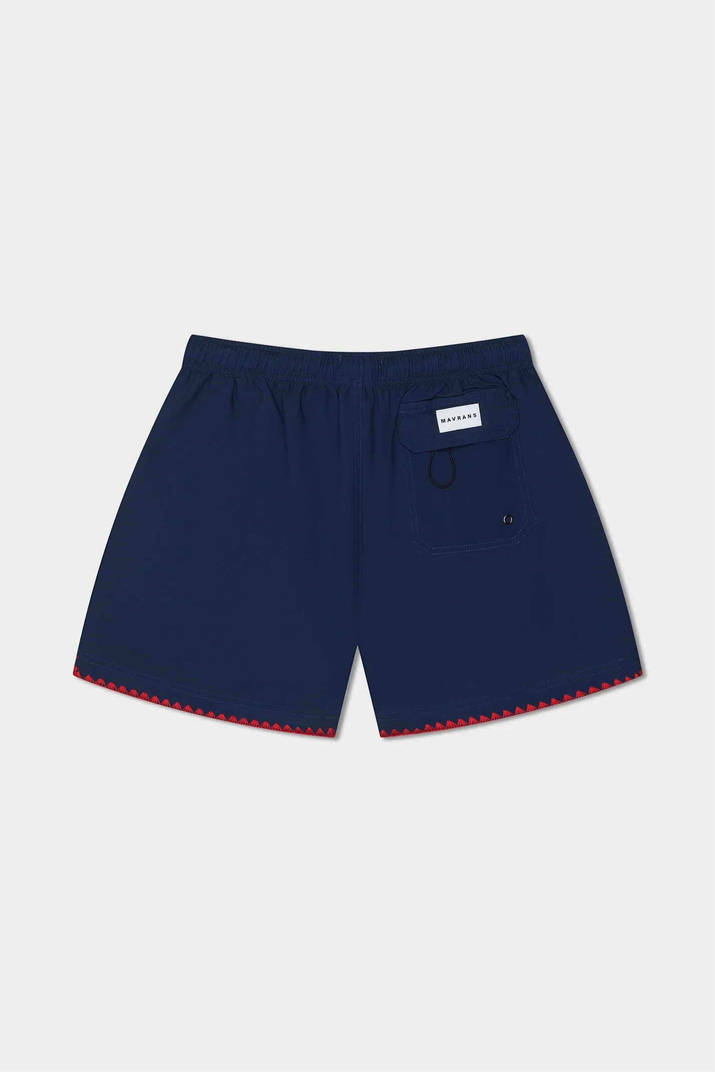 Navy Red Stitch Swim Short