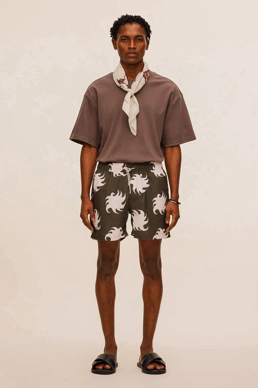 Pine Ember Swim Shorts